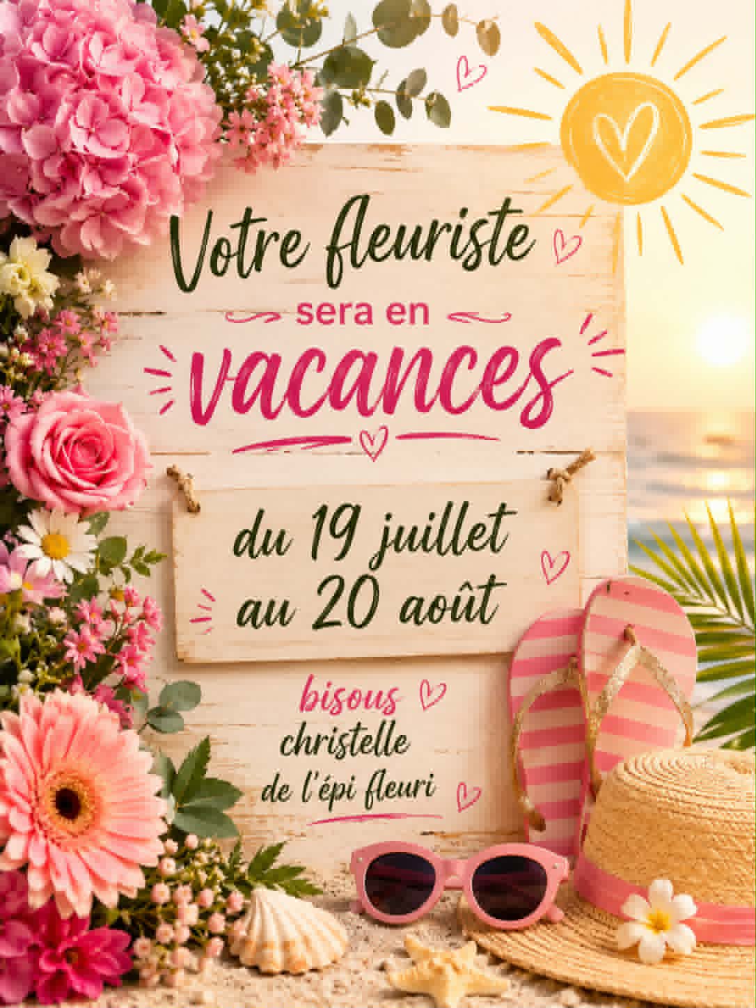 Vacances de la fleuriste